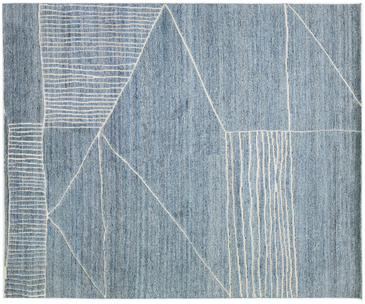 Modern Moroccan Wool Rug 8 X 10