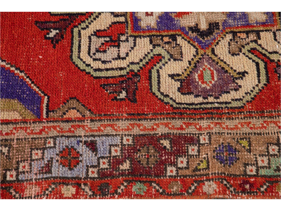 Mid 20th Century Vintage Turkish Wool Runner Rug, 3 X 8