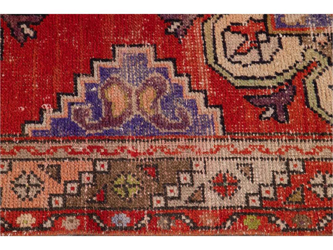 Mid 20th Century Vintage Turkish Wool Runner Rug, 3 X 8