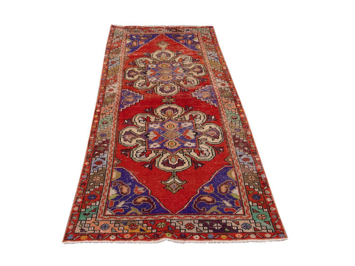 Mid 20th Century Vintage Turkish Wool Runner Rug, 3 X 8