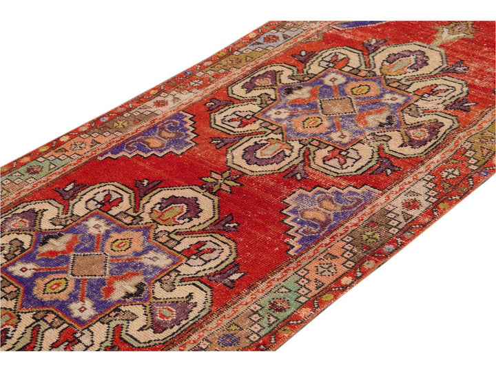 Mid 20th Century Vintage Turkish Wool Runner Rug, 3 X 8