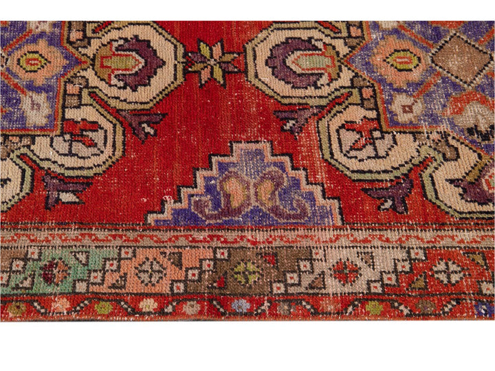 Mid 20th Century Vintage Turkish Wool Runner Rug, 3 X 8