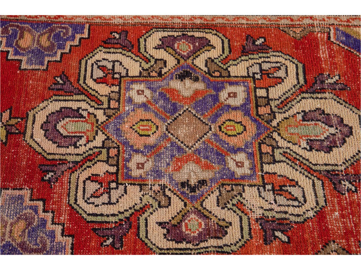 Mid 20th Century Vintage Turkish Wool Runner Rug, 3 X 8