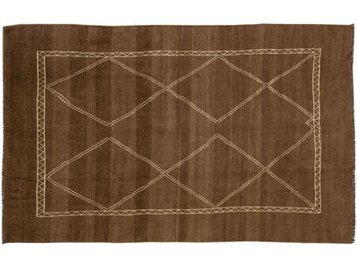 Modern Moroccan Wool Rug 6 X 10