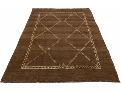 Modern Moroccan Wool Rug 6 X 10