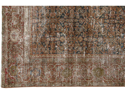 Antique Mahal Wool Rug 5 X 10