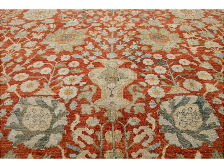 Vintage Tabriz Wool Rug 10 X 13