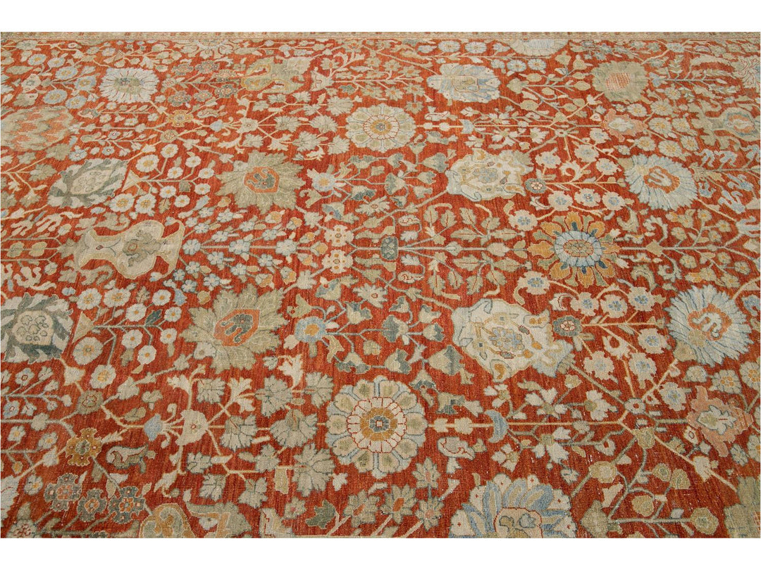 Vintage Tabriz Wool Rug 10 X 13