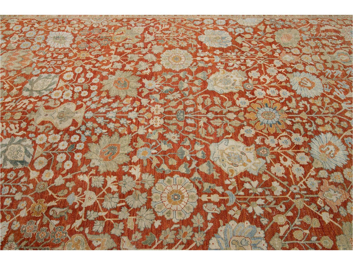 Vintage Tabriz Wool Rug 10 X 13