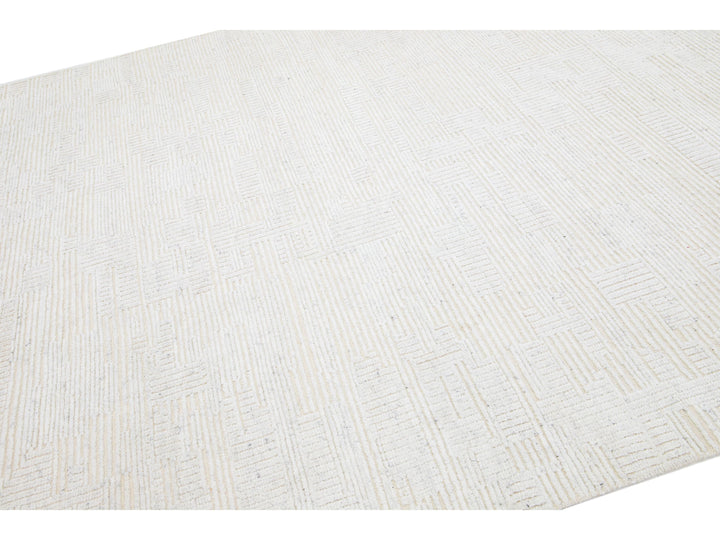 Modern Moroccan Wool Rug 8 X 10
