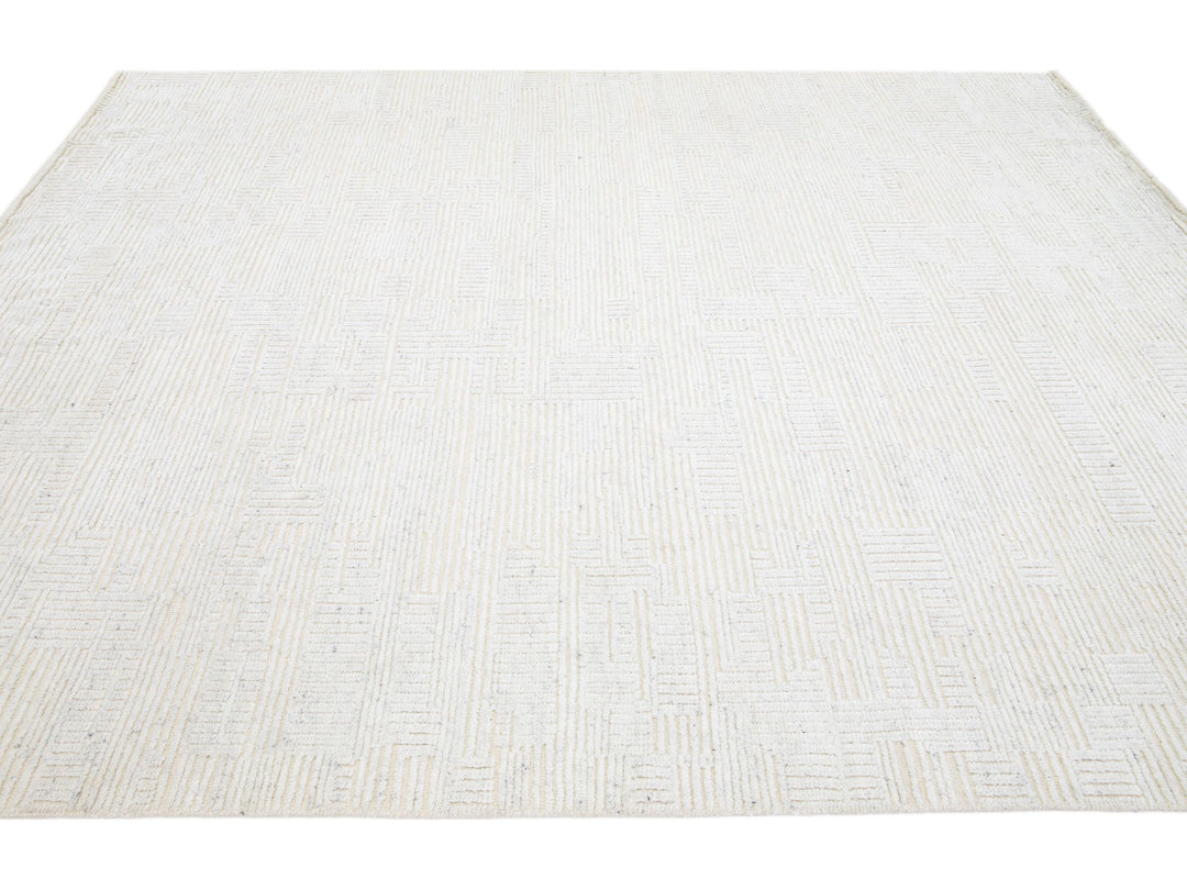 Modern Moroccan Wool Rug 8 X 10