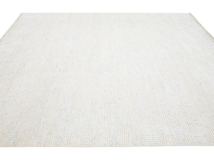 Modern Moroccan Wool Rug 8 X 10