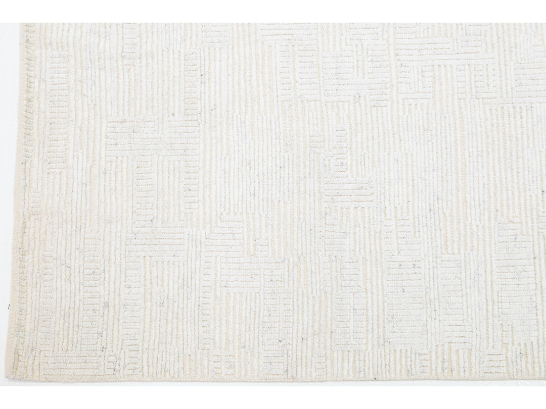 Modern Moroccan Wool Rug 8 X 10