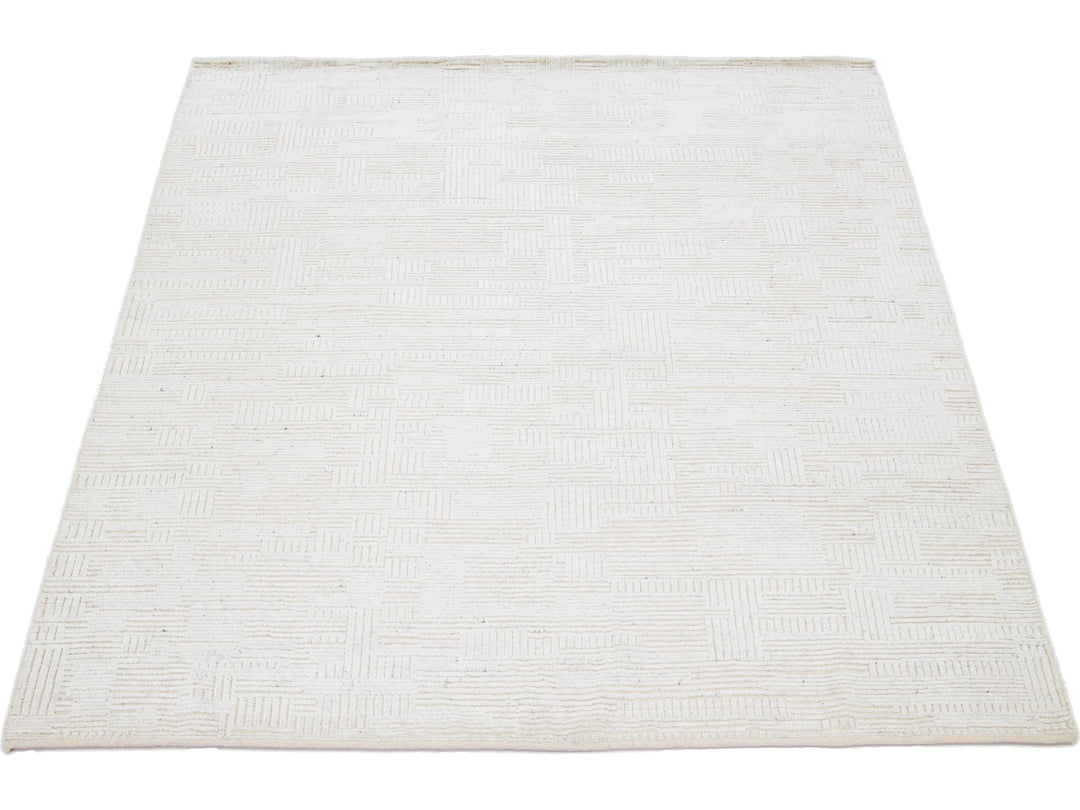 Modern Moroccan Wool Rug 8 X 10