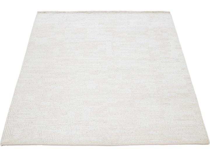 Modern Moroccan Wool Rug 8 X 10
