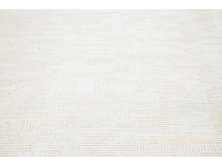 Modern Moroccan Wool Rug 8 X 10