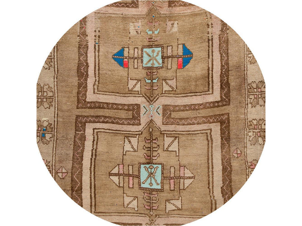 Mid-20th century Vintage Kars Runner Wool Rug 6' x 13'