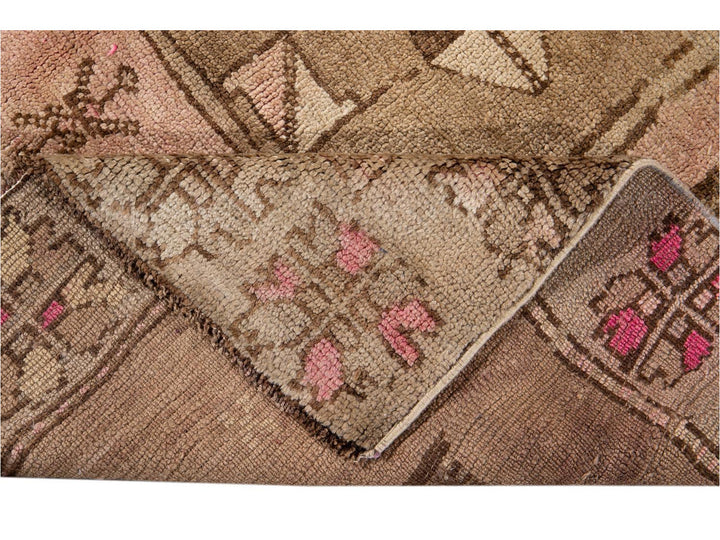 Mid-20th century Vintage Kars Runner Wool Rug 6' x 13'
