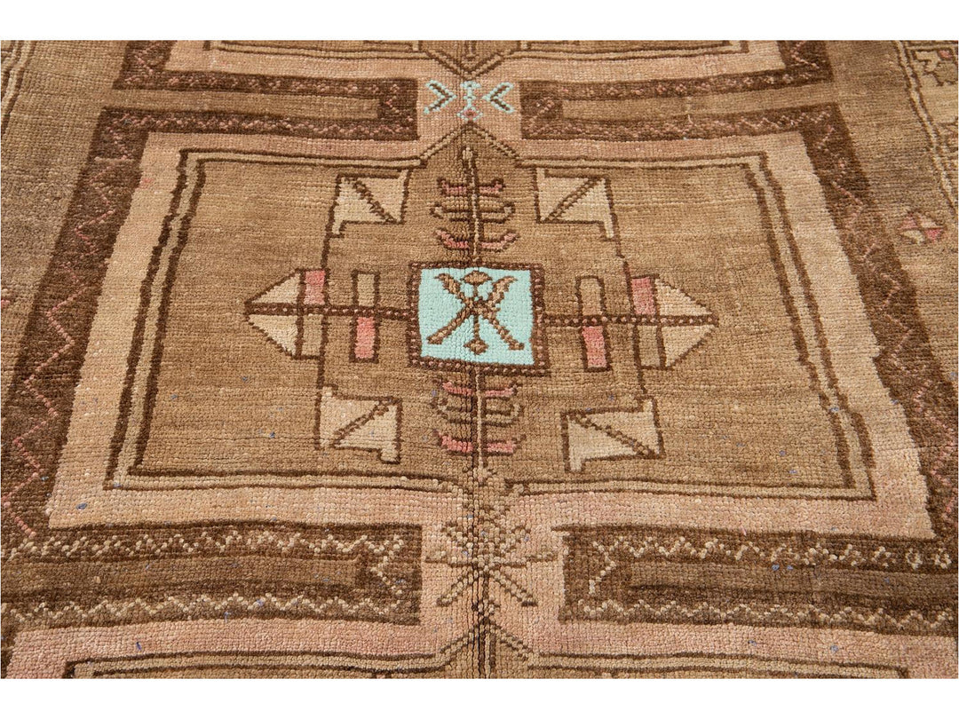 Mid-20th century Vintage Kars Runner Wool Rug 6' x 13'