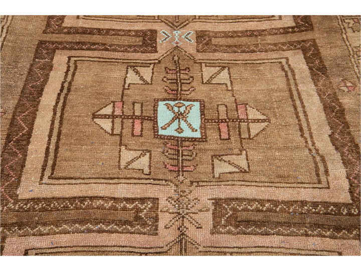 Mid-20th century Vintage Kars Runner Wool Rug 6' x 13'