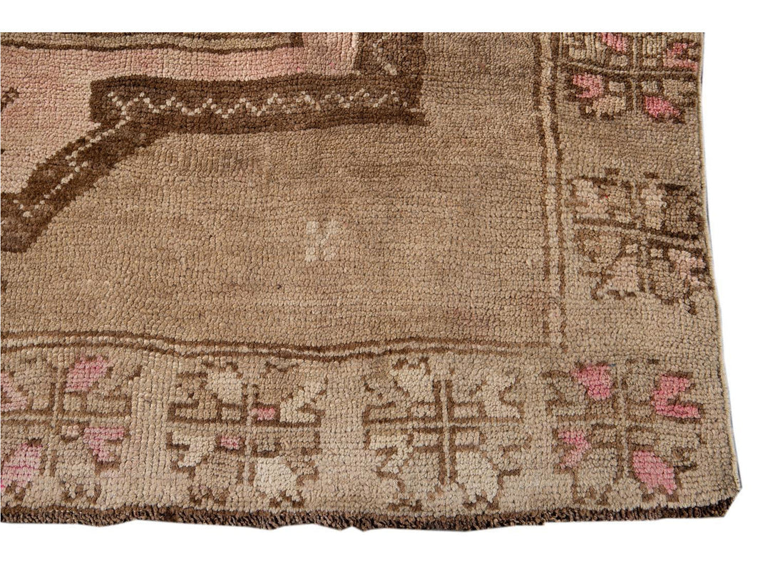 Mid-20th century Vintage Kars Runner Wool Rug 6' x 13'