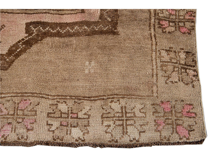 Mid-20th century Vintage Kars Runner Wool Rug 6' x 13'