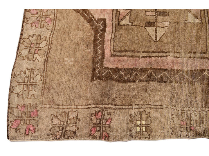 Mid-20th century Vintage Kars Runner Wool Rug 6' x 13'
