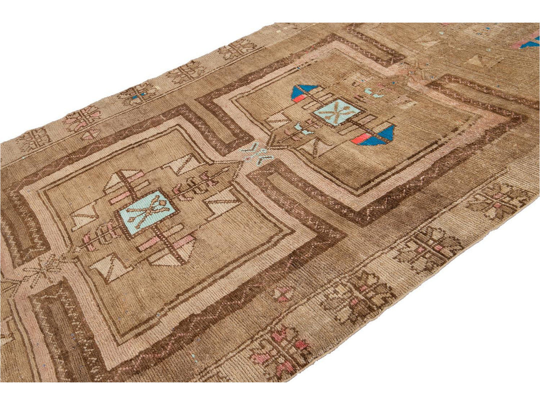 Mid-20th century Vintage Kars Runner Wool Rug 6' x 13'