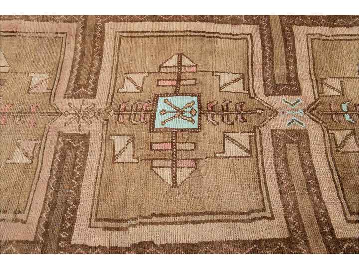 Mid-20th century Vintage Kars Runner Wool Rug 6' x 13'