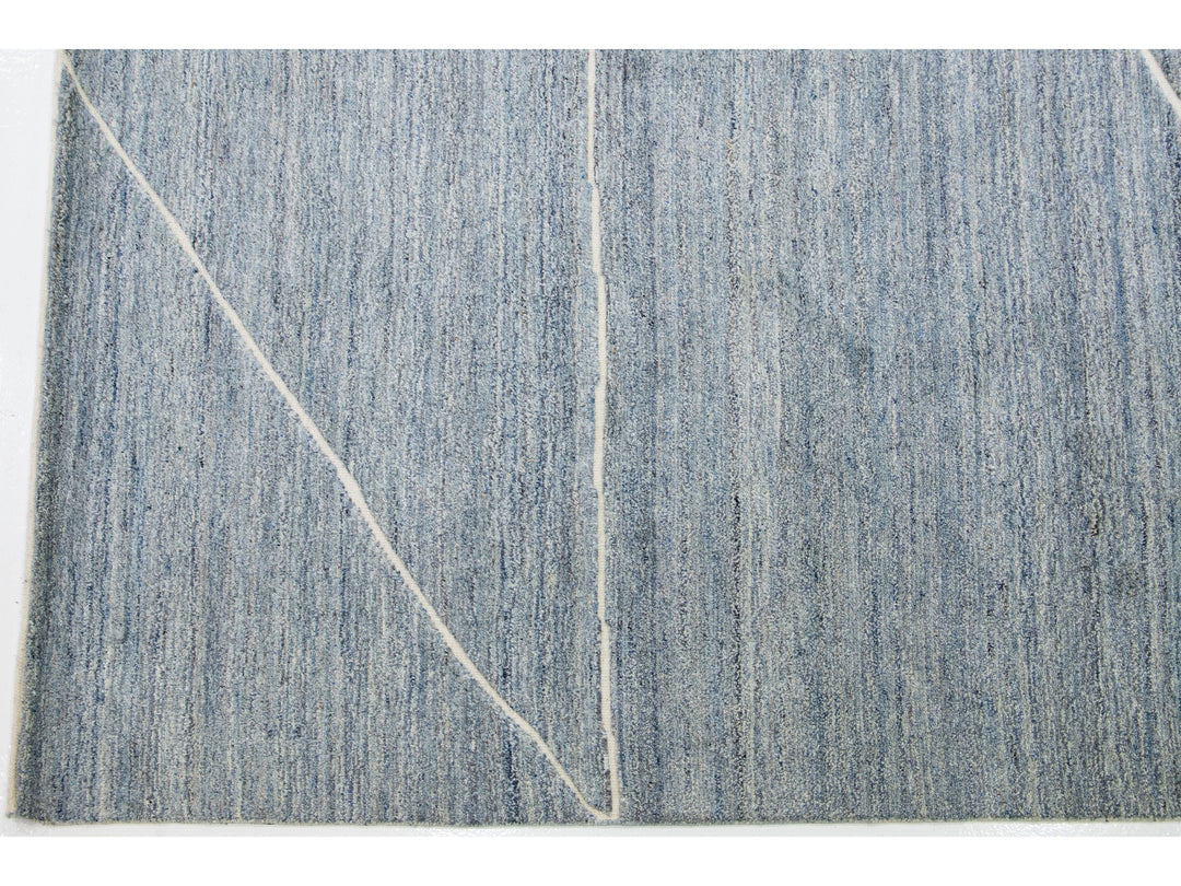 Modern Moroccan Wool Rug 12 X 15