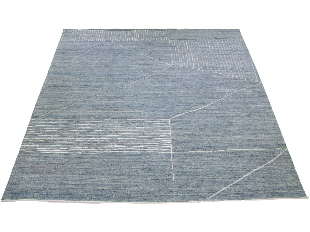 Modern Moroccan Wool Rug 12 X 15