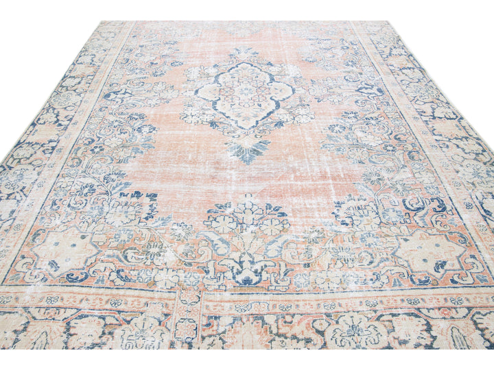 Vintage Persian Heriz Wool Rug 8 X 11