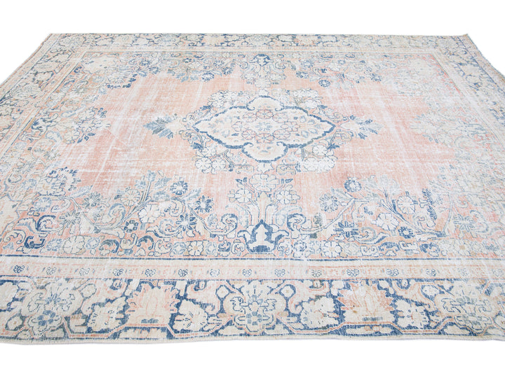 Vintage Persian Heriz Wool Rug 8 X 11