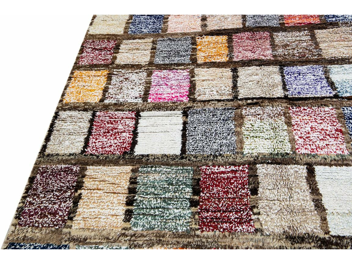 Modern Turkish Tulu Wool Rug 10 X 15