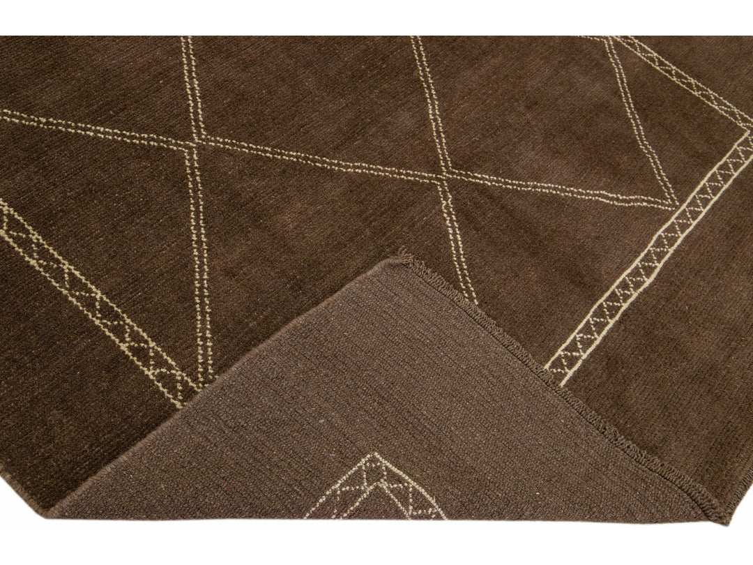 Modern Moroccan Wool Rug 7 X 10