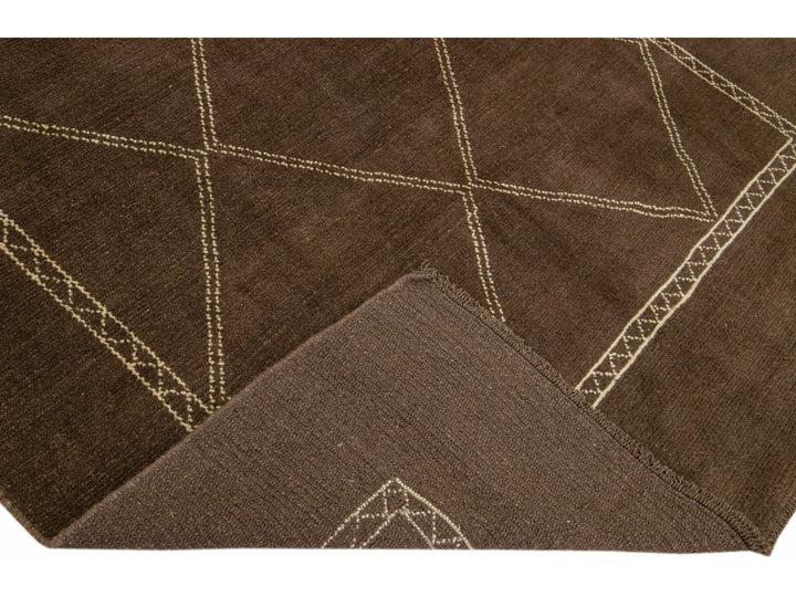 Modern Moroccan Wool Rug 7 X 10