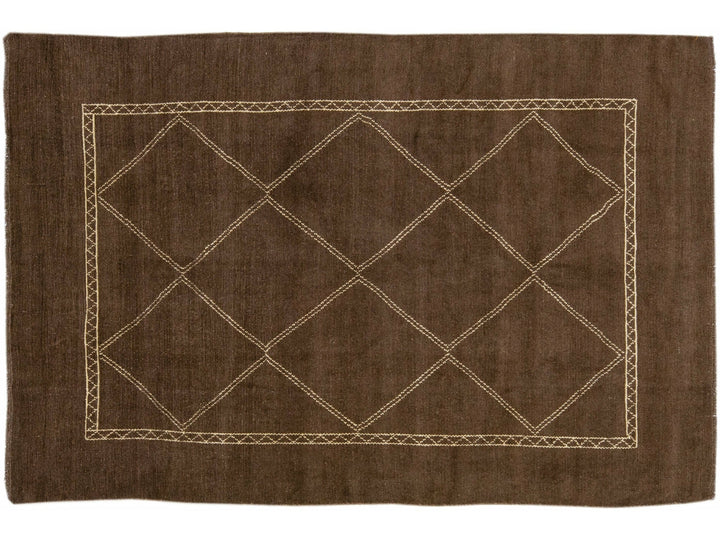 Modern Moroccan Wool Rug 7 X 10