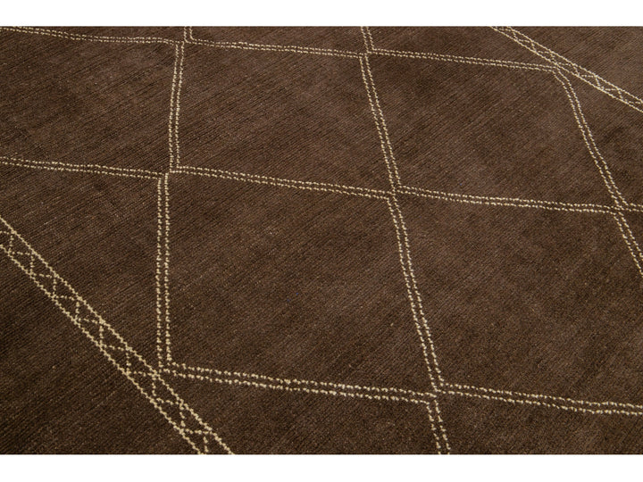 Modern Moroccan Wool Rug 7 X 10