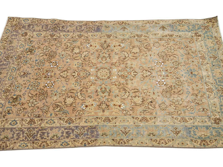 Antique Kirman Wool Rug 3 X 5