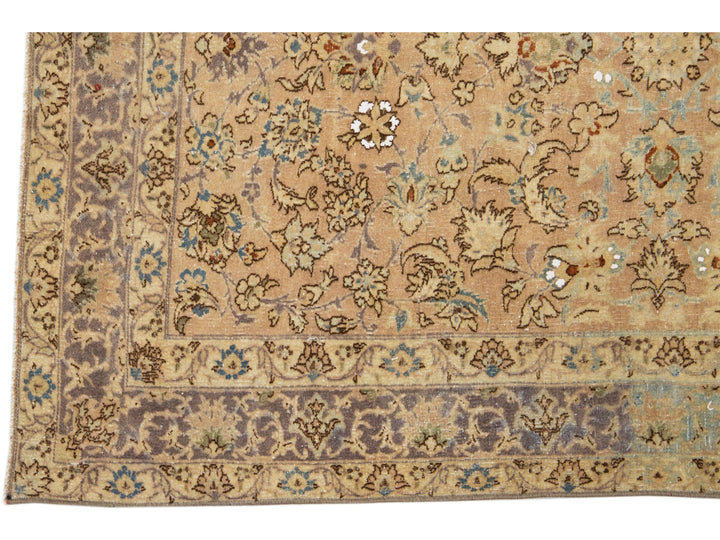 Antique Kirman Wool Rug 3 X 5
