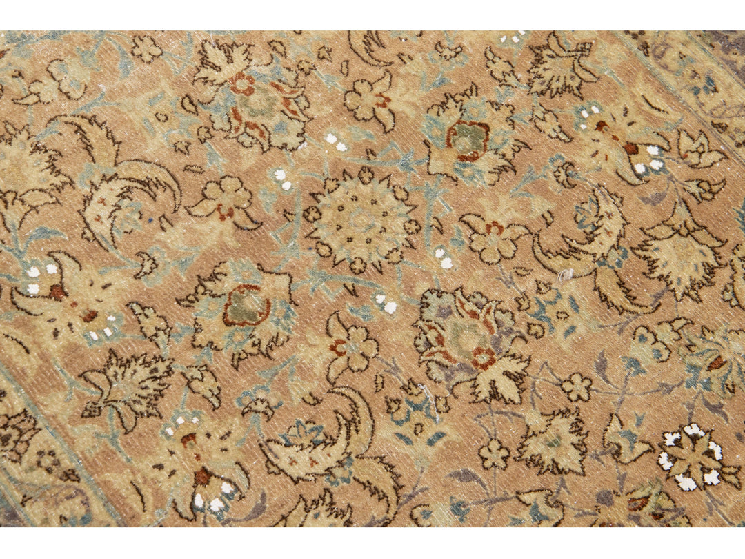 Antique Kirman Wool Rug 3 X 5