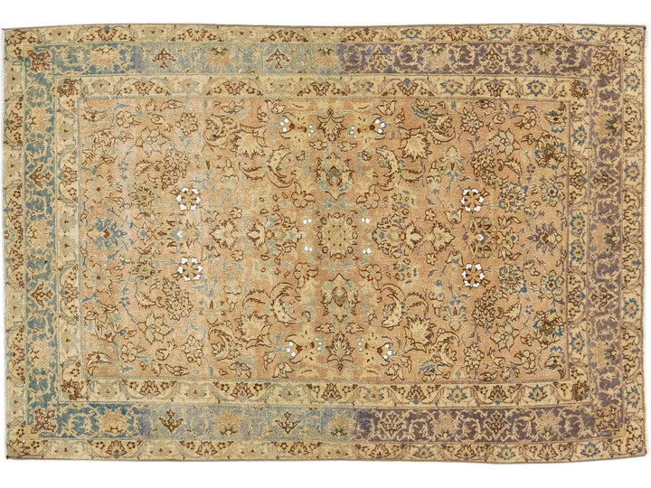 Antique Kirman Wool Rug 3 X 5