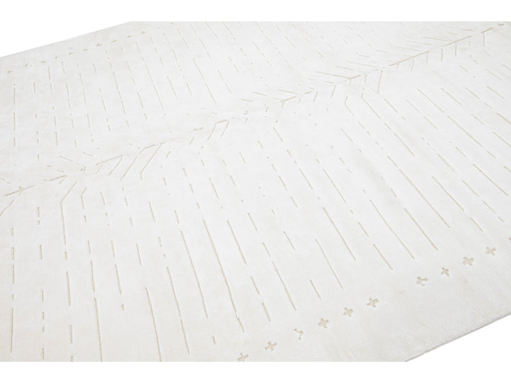 Modern Moroccan Wool Rug 8 X 10