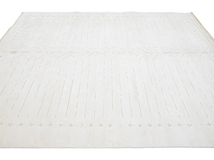 Modern Moroccan Wool Rug 8 X 10