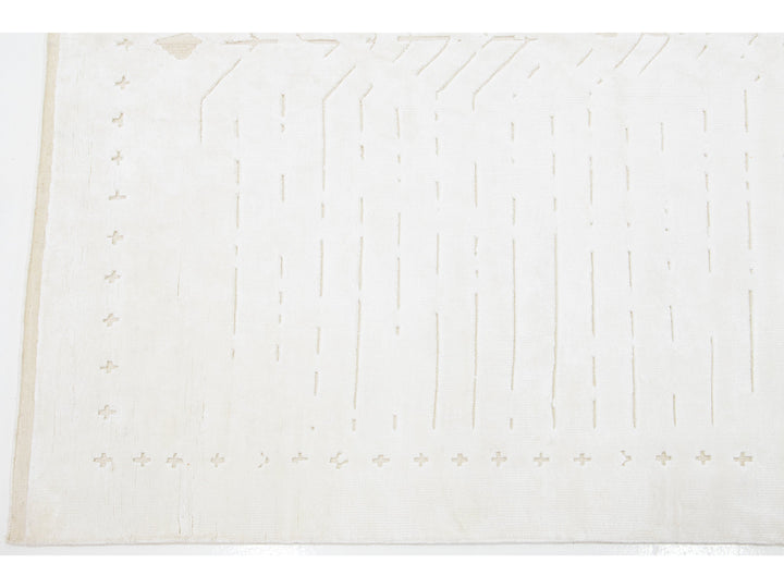 Modern Moroccan Wool Rug 8 X 10