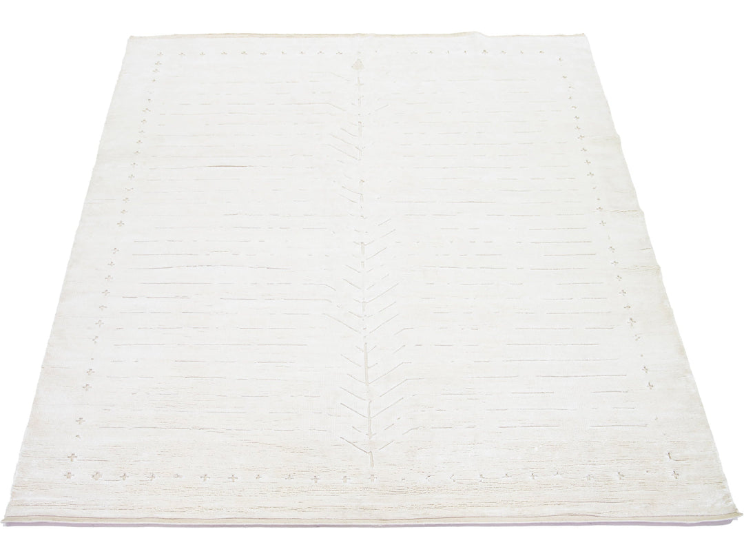 Modern Moroccan Wool Rug 8 X 10