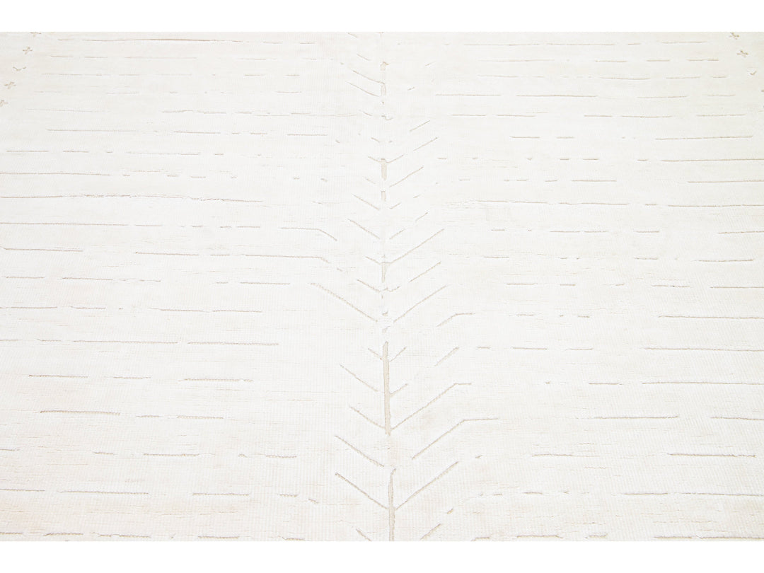 Modern Moroccan Wool Rug 8 X 10