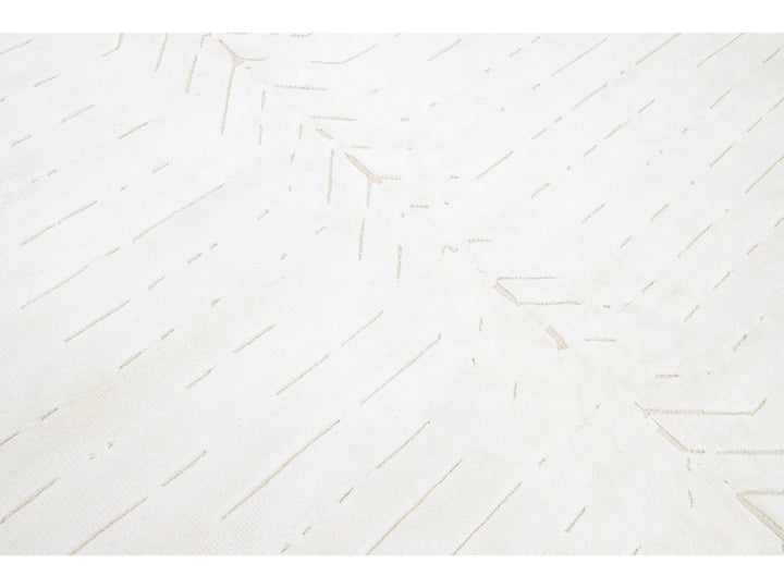 Modern Moroccan Wool Rug 8 X 10