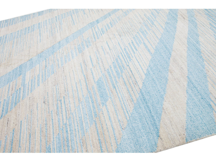 Modern Moroccan Wool Rug 8 X 10
