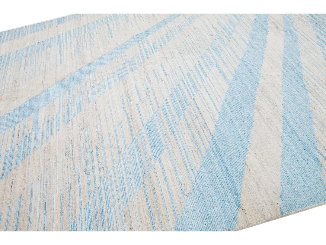 Modern Moroccan Wool Rug 8 X 10